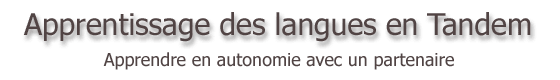 apprentissage des langues en tandem